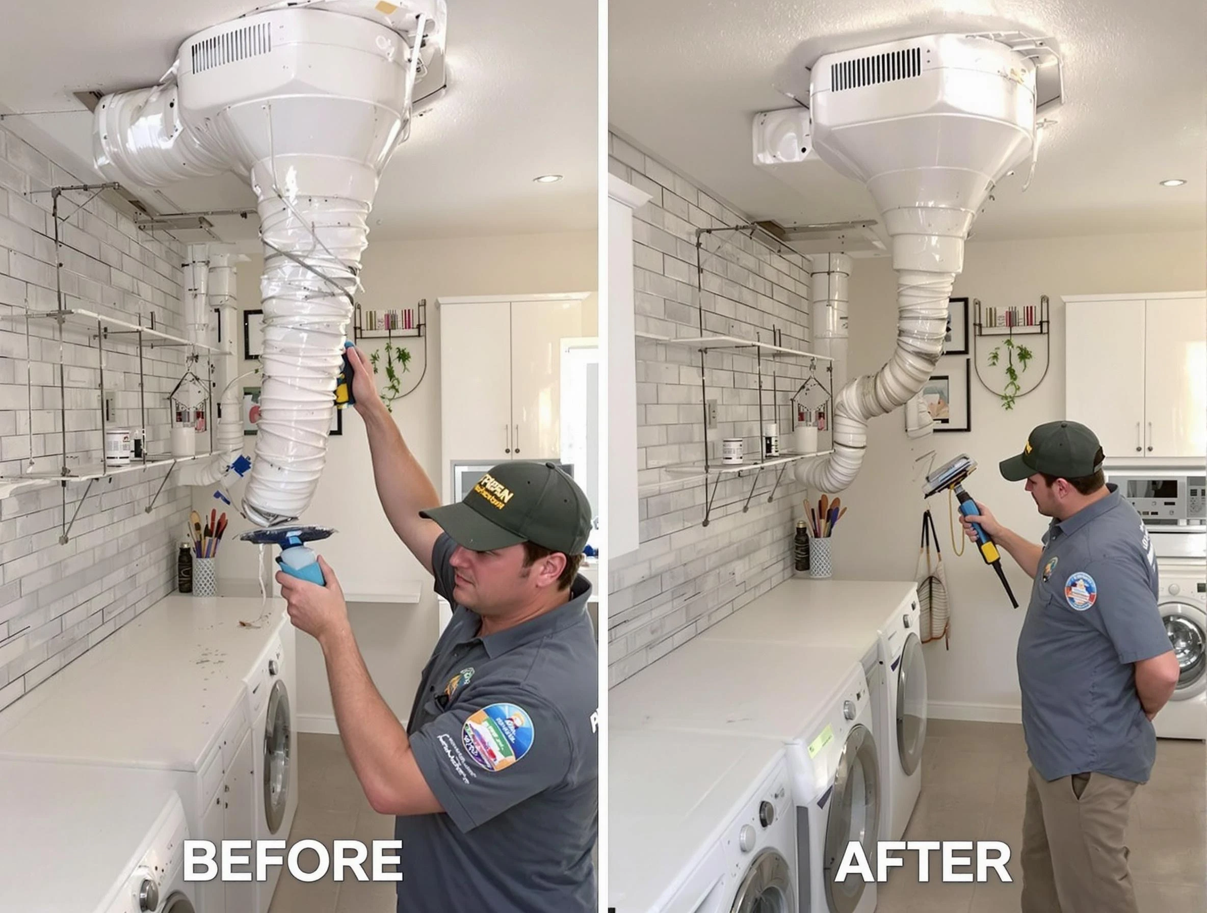 Professional dryer exhaust vent cleaning by Penn Hills Dryer Vent Cleaning in Penn Hills